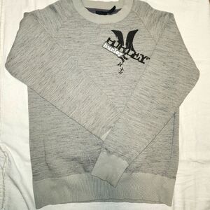 Mens XL Hurley sweater sweat shirt long sleeve gray